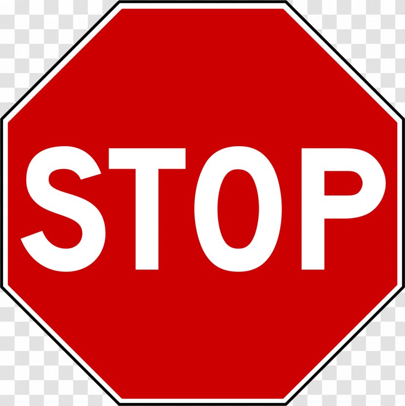 Stop Sign Regulatory Traffic Floor Marking Tape - Red - Signs Transparent PNG