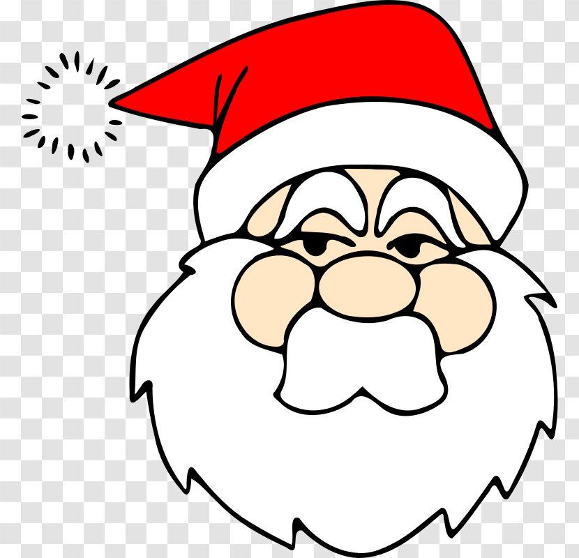 Rudolph Santa Claus Christmas Coloring Book - Father Clipart Transparent PNG