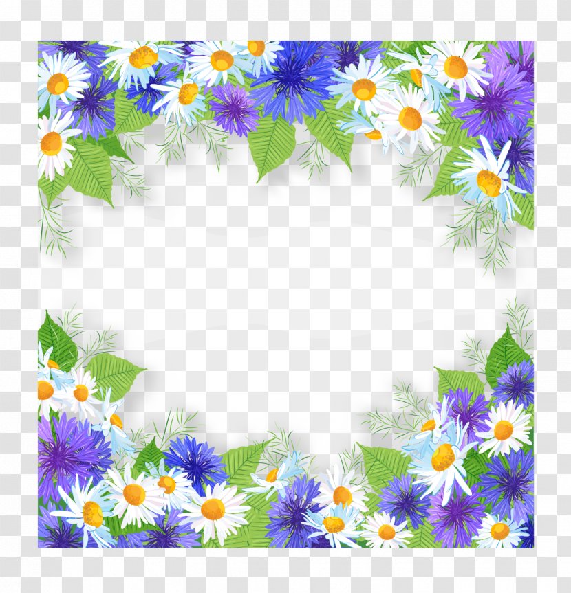 Clip Art - Picture Frames - Purple Flower Shading,box Transparent PNG