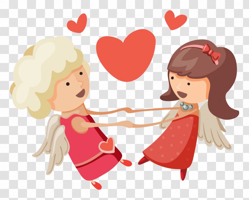 Vector Graphics Cupid Clip Art Illustration Love - Valentines Day Transparent PNG