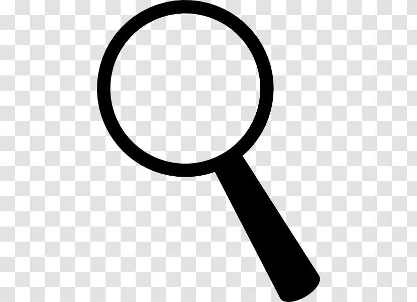 Magnifying Glass Clip Art - Black And White - Focus Transparent PNG