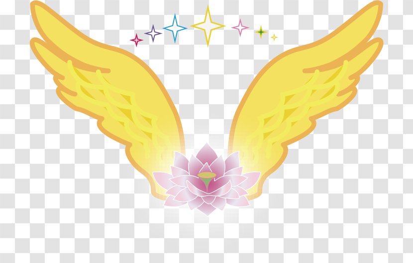 Fairy Angel M Font - Yellow Transparent PNG