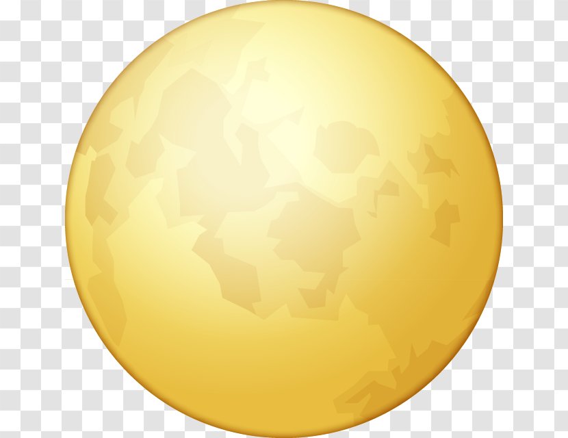 Full Moon Emoji Lunar Phase - Clipart Transparent PNG