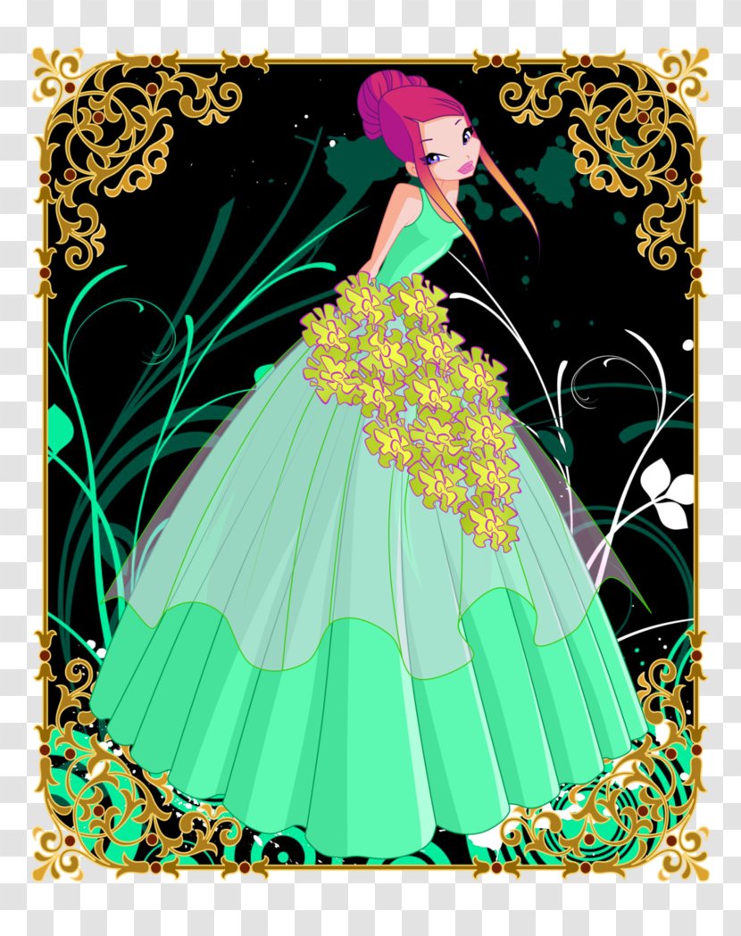 Roxy Tecna Stella Bloom Musa - Gown - Princess Transparent PNG