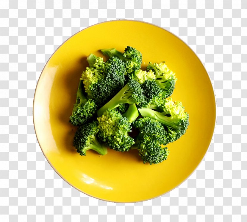 Food Vegetable Bitter Melon Broccoli Fat - Eating - Yellow Plate Of Transparent PNG
