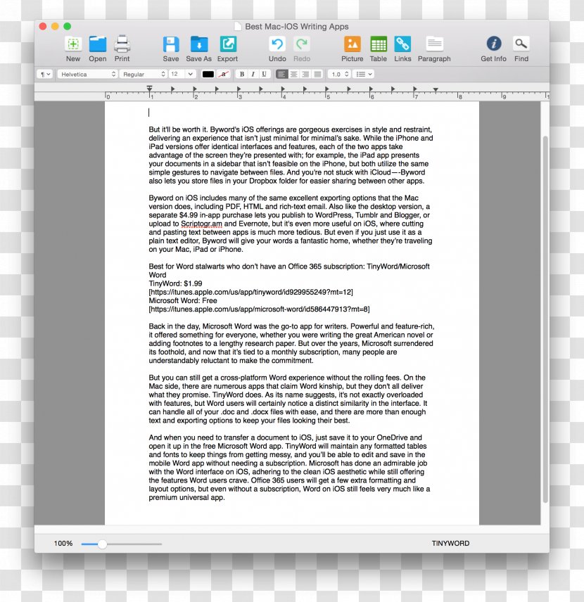 Screenshot Writing Essay Microsoft Word - Computer Program Transparent PNG