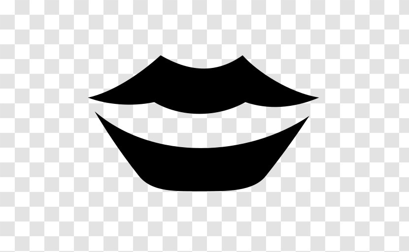 Lip Symbol Clip Art - Black Transparent PNG