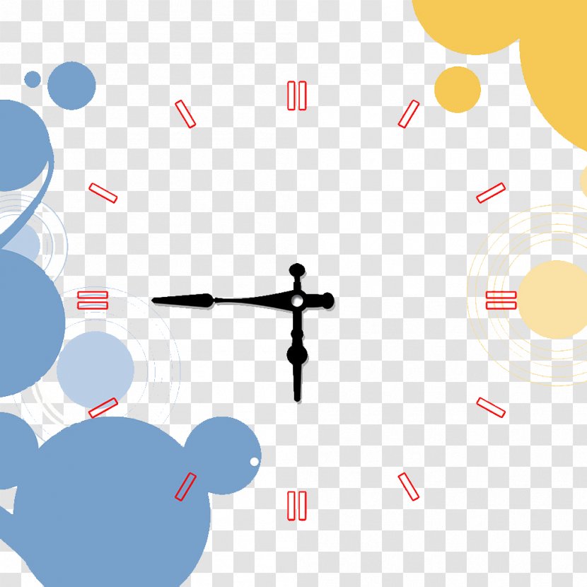 Point Graphic Design Line Circle Illustration - Mural - Clock Transparent PNG