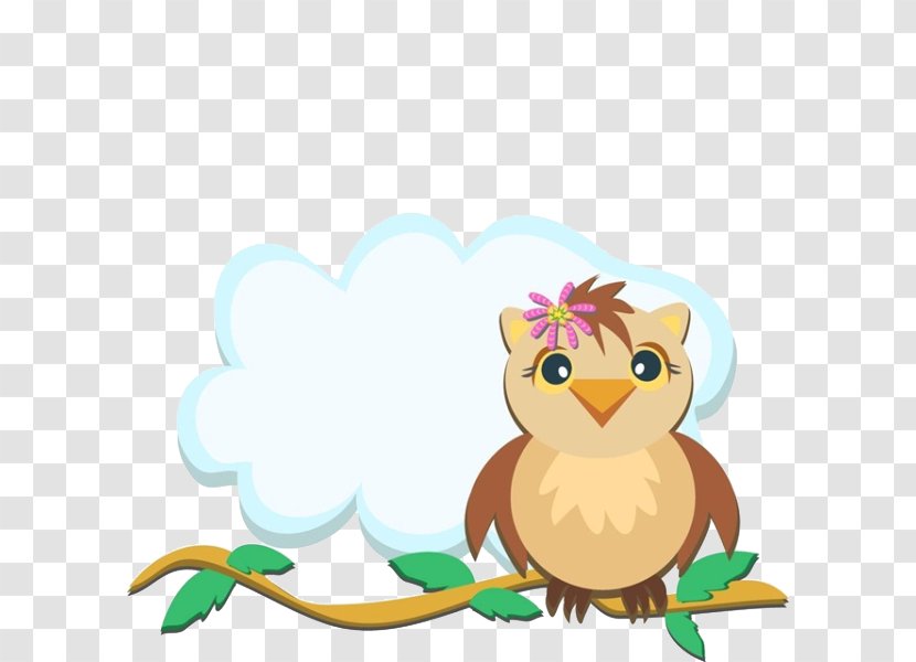 Owl Bird Royalty-free Logo - Art - Cartoon Tree Thinking Birds Transparent PNG