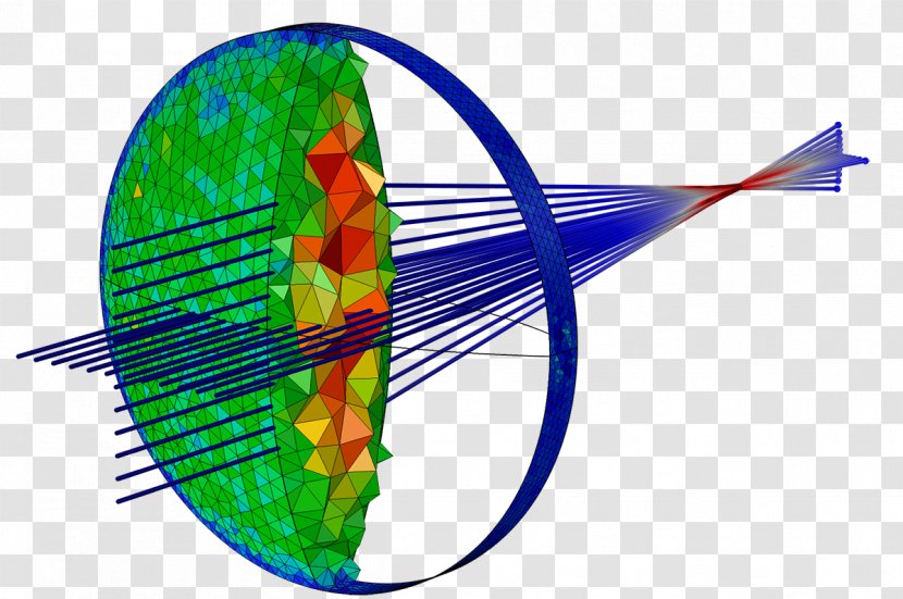 COMSOL Multiphysics Geometrical Optics Ray - Simulation Transparent PNG