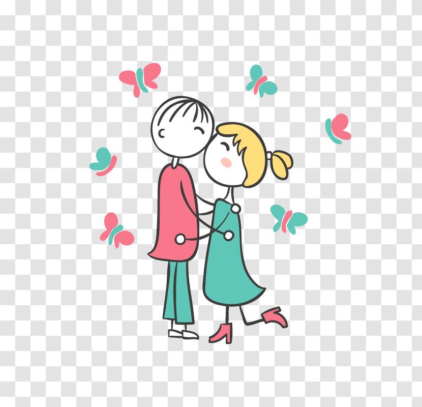 International Kissing Day Valentines Happiness Love - Cartoon - Vector Kiss Transparent PNG