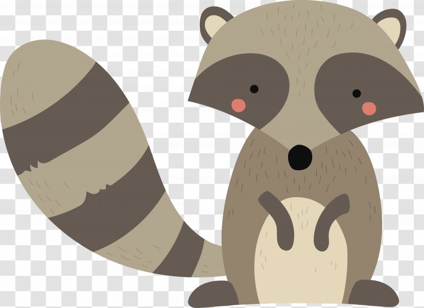 Raccoon Animal Illustration - Drawing - Vector Cartoon Transparent PNG