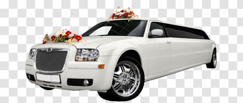 Limousine Car Rental Chrysler Wedding - Motor Vehicle Transparent PNG