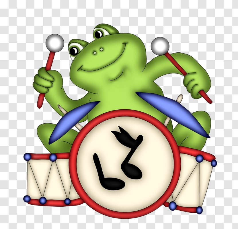 Frog Cartoon - Drawing - Music Download Transparent PNG