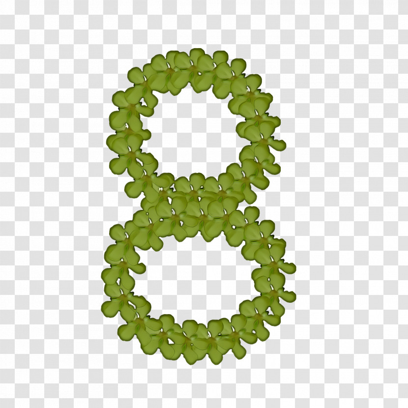 Green Number Oval Symbol Circle Transparent PNG