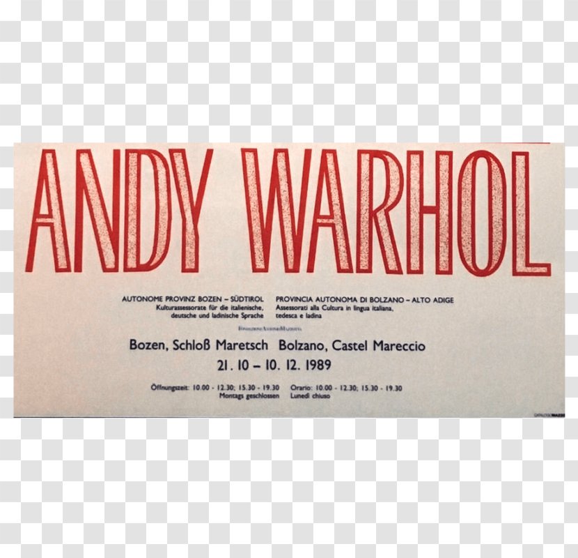 Art The Velvet Underground & Nico Exhibition Poster - Text - Andy Warhol Transparent PNG