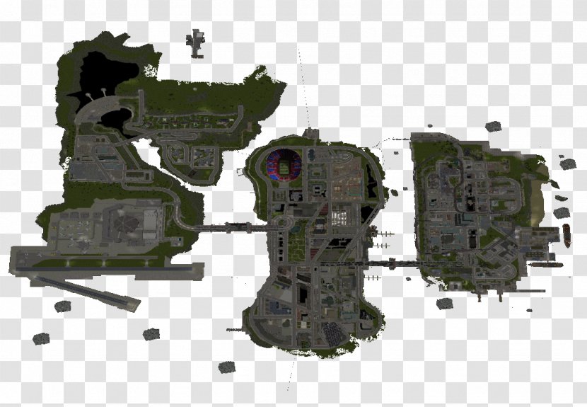 Grand Theft Auto: Liberty City Stories Auto III Vice 2 - Gta Map Transparent PNG