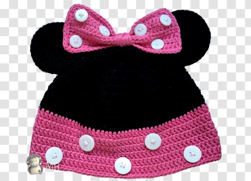 Mickey Mouse Minnie Crochet Bonnet Pattern Transparent PNG