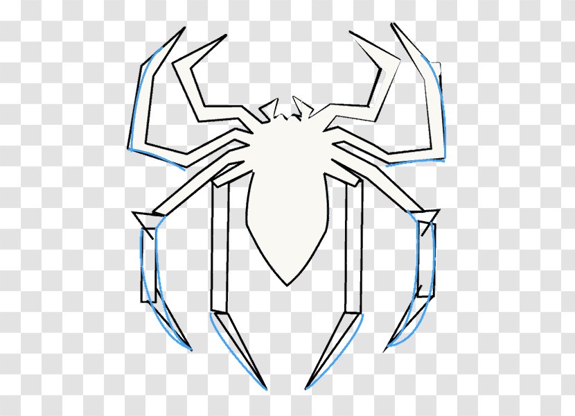 Spider-Man: Web Of Shadows Line Art Drawing Clip - Fuk Upper And Lower Ends Shading Transparent PNG