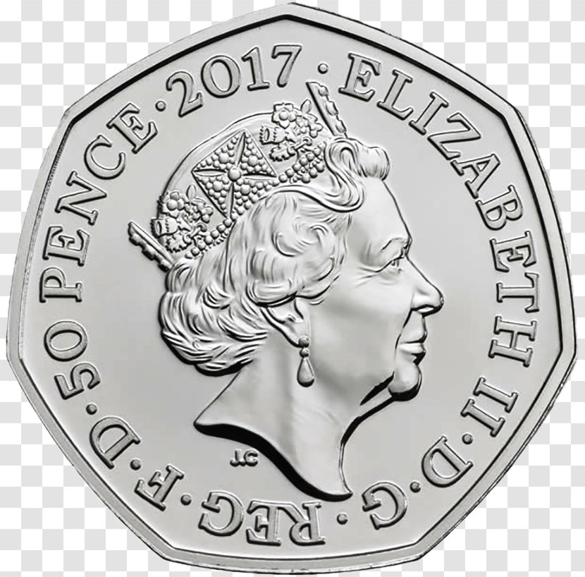 Royal Mint Sovereign Fifty Pence Proof Coinage - Beatrix Potter Transparent PNG