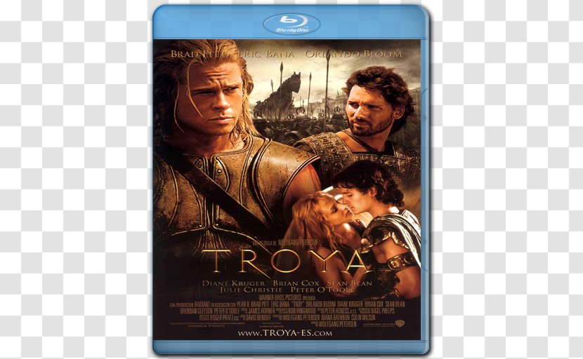 Brad Pitt Troy Paris Film Poster - Wolfgang Petersen Transparent PNG