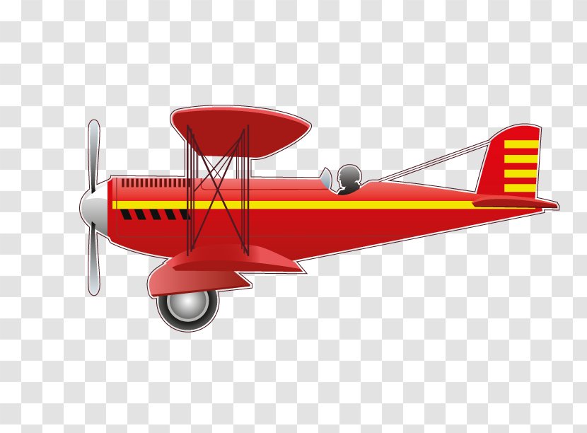 Biplane Airplane Paper Aircraft Sticker - Aviation - Rouge_stock Transparent PNG
