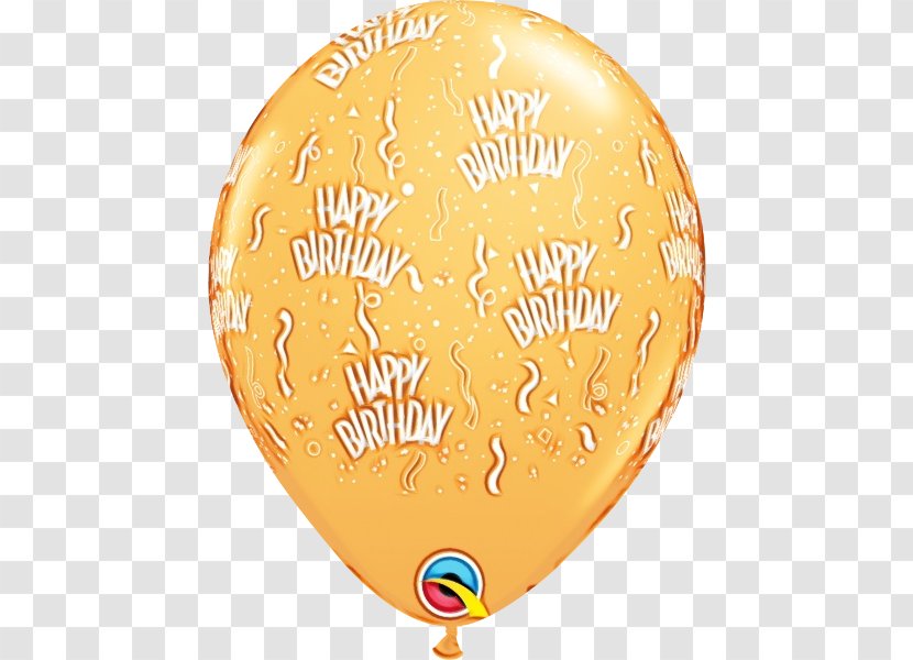 Happy Birthday Blue - Party Supply Orange Transparent PNG