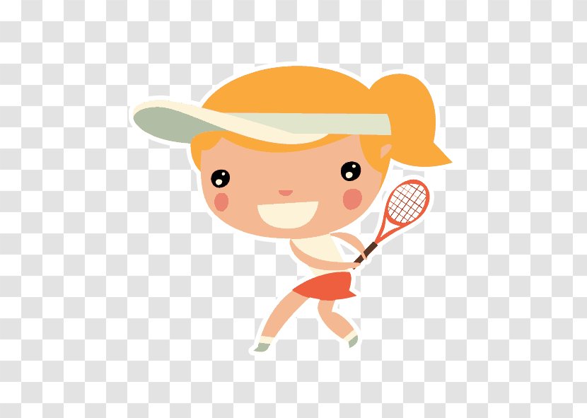 Racket Clip Art Image Tennis Vector Graphics - Orange Transparent PNG