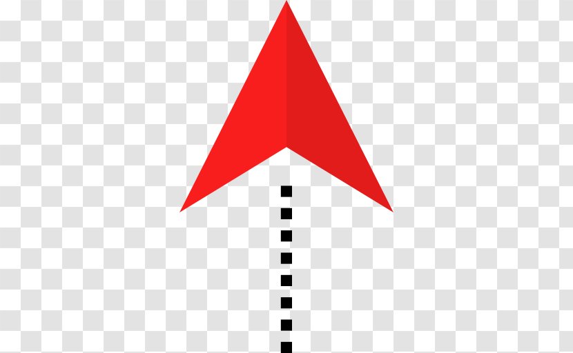 Line Triangle Point - Red Transparent PNG