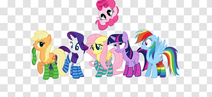 My Little Pony Applejack Twilight Sparkle Pinkie Pie - Silhouette Transparent PNG
