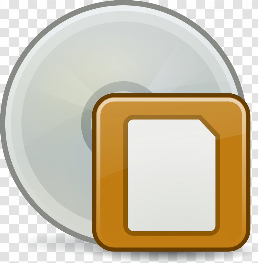 Disk Image - Yellow - Save Burn Transparent PNG