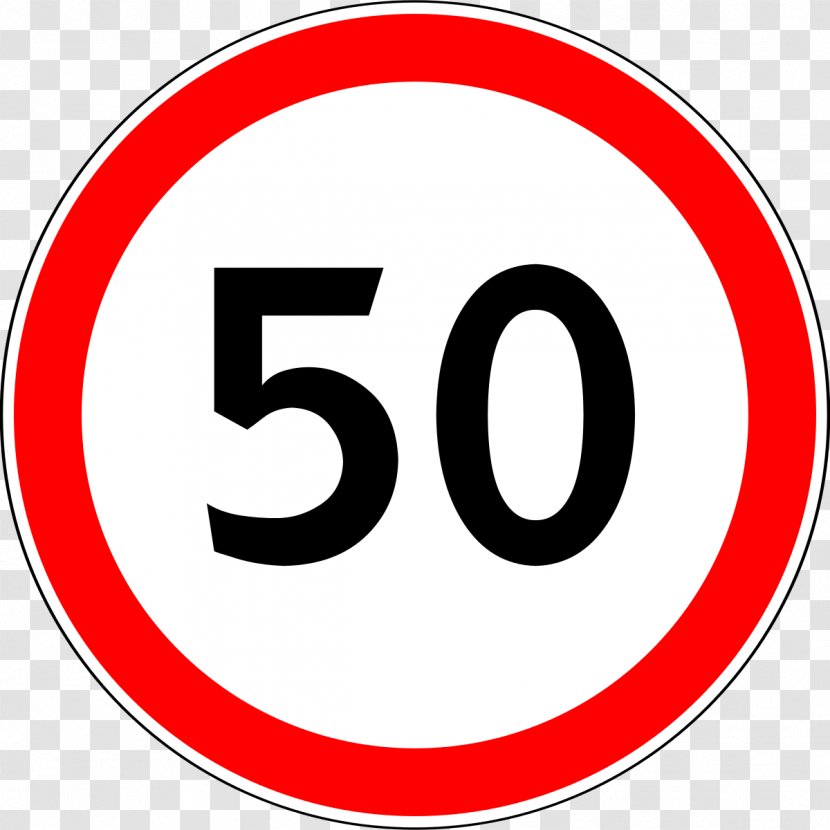 Traffic Sign Velocity Speed Limit - 30 Transparent PNG