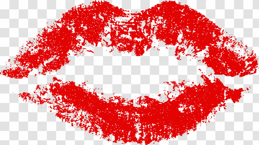 Red Rip Kiss Transparent PNG