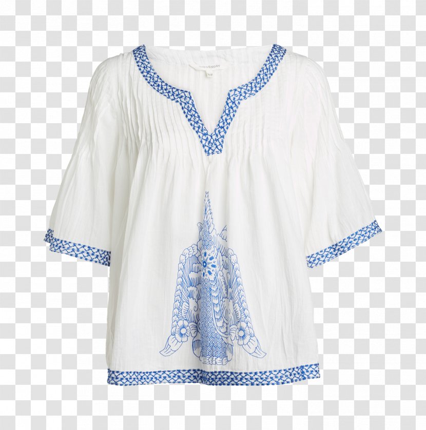 Sleeve Shoulder Blouse Dress Outerwear - White Transparent PNG