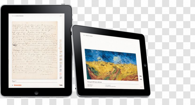 Tablet Computers Exhibition In A Cafe Death Comparison Of E-readers Multimedia - Painting - Van Gogh Transparent PNG