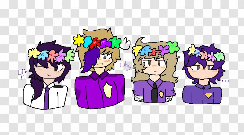 Clip Art Illustration Product Character Purple - Flower Crown Transparent PNG