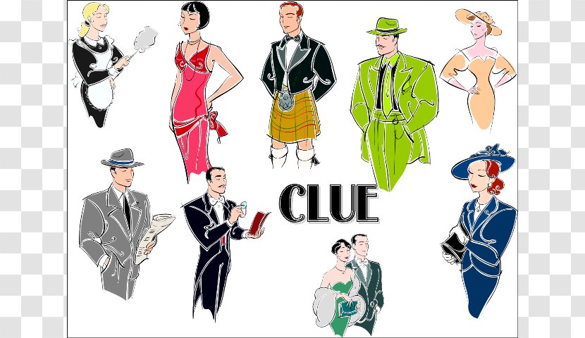 Cluedo Board Game Clip Art - Clue Cliparts Transparent PNG