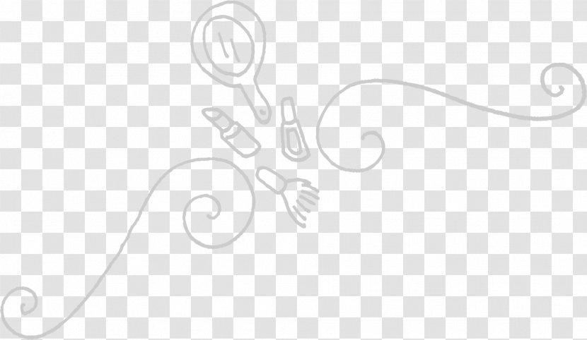 Drawing White Line Art Cartoon Clip - Black And - Jewellery Transparent PNG