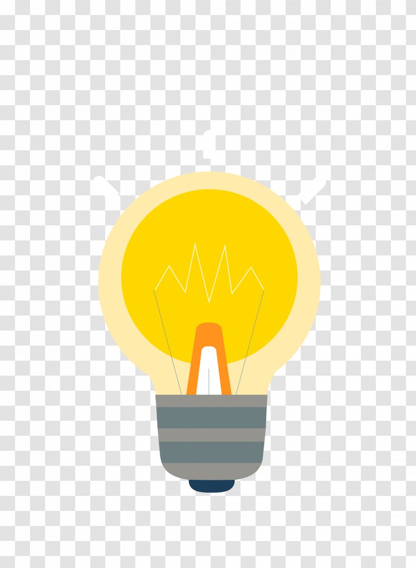 Yellow Illustration - Vector Light Bulb Creative Cartoon Transparent PNG