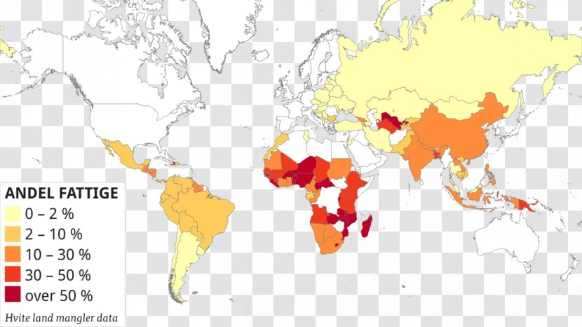 Map Poverty Threshold Famine Country - Organism Transparent PNG