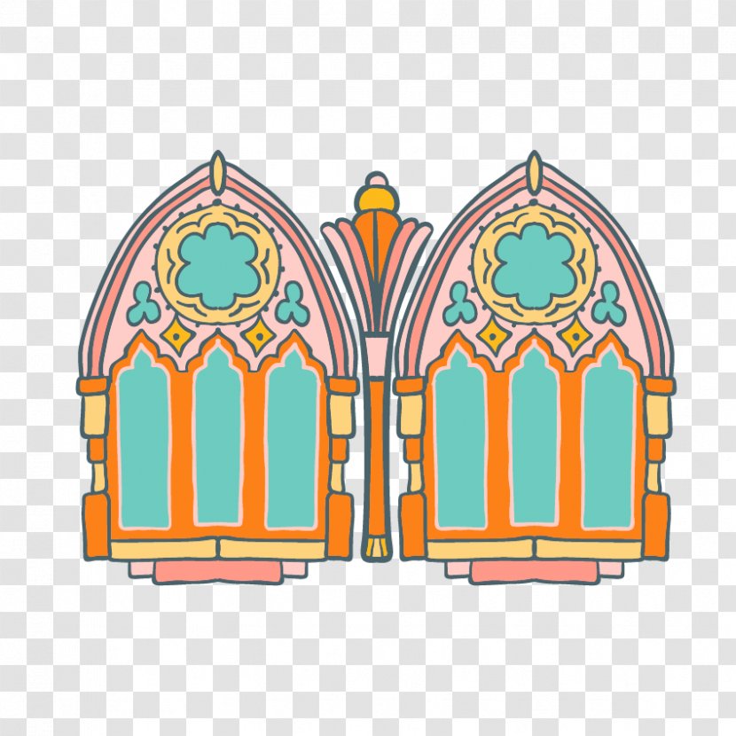 Window Facade - Area - Hand-painted Church Windows Transparent PNG
