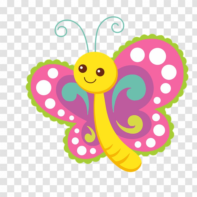 Butterfly Cartoon Clip Art - Insect - Cute Transparent PNG