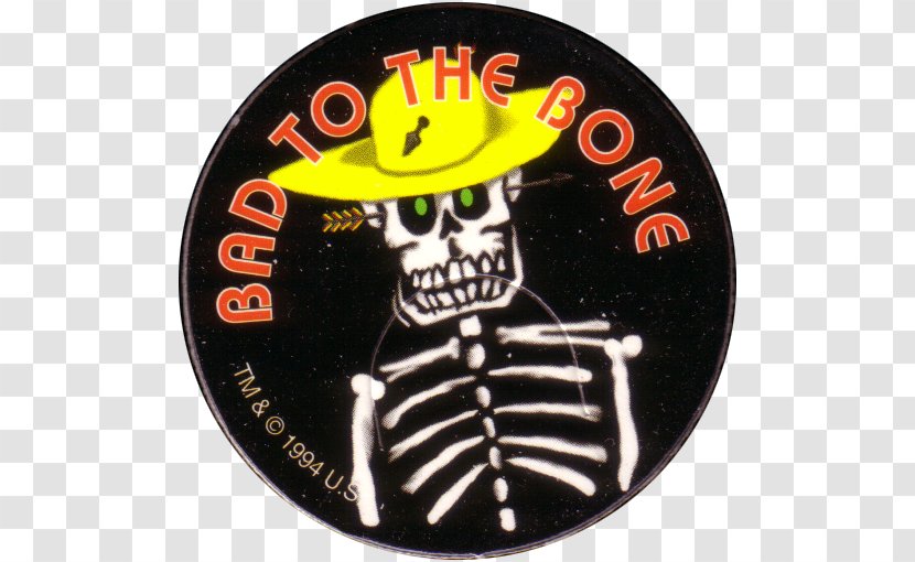 Badge Skull Font - Bad To The Bone Transparent PNG