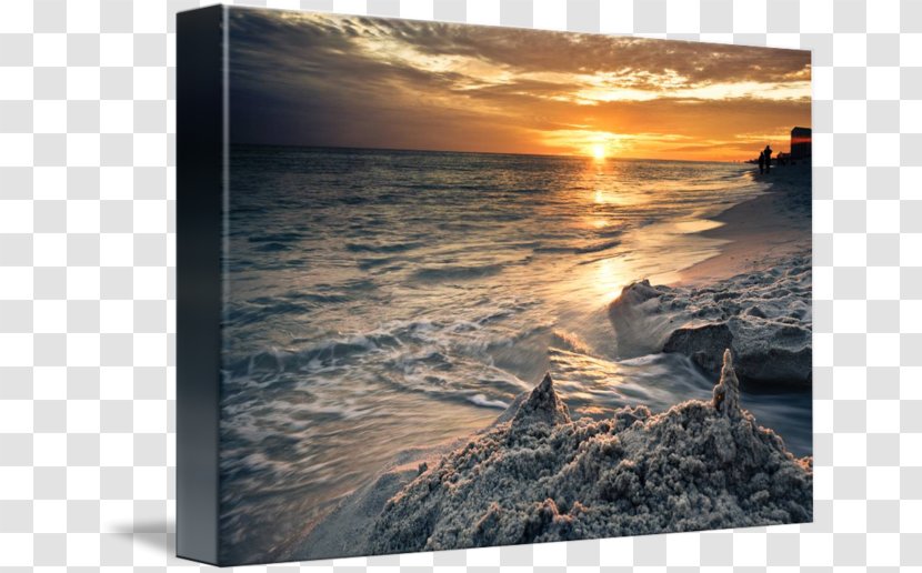 Shore Золотые нити судьбы Sea Gallery Wrap Art - Sunset Transparent PNG