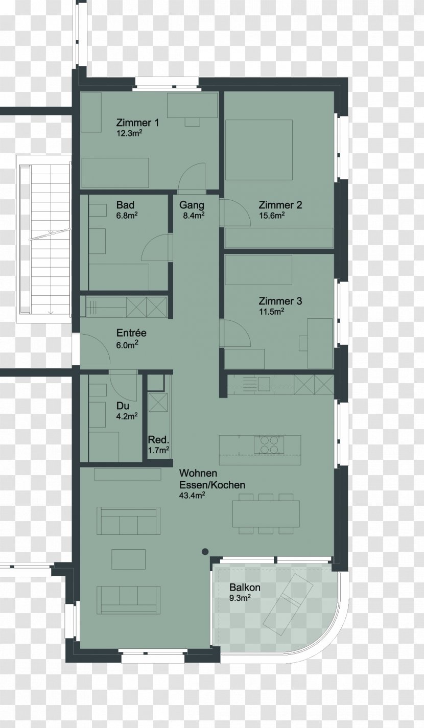 House Apartment Room Floor Plan Square Meter Transparent PNG