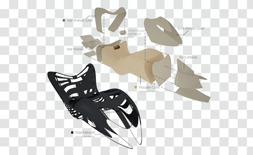 Shoe Brand - Explosion Diagram Transparent PNG