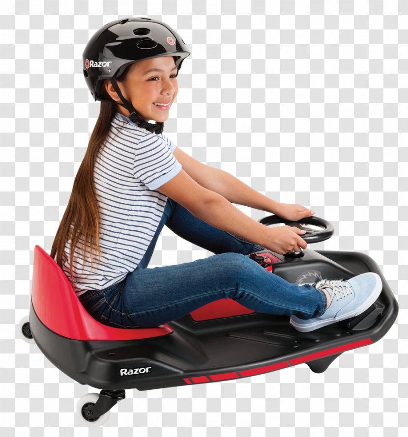 Electric Vehicle Car Razor USA LLC Drifting Scooter - Headgear - Crazy Cart Transparent PNG