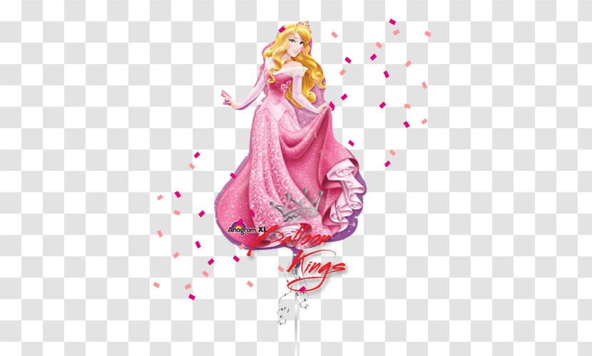 Princess Aurora Belle Mylar Balloon Disney - Costume Design Transparent PNG