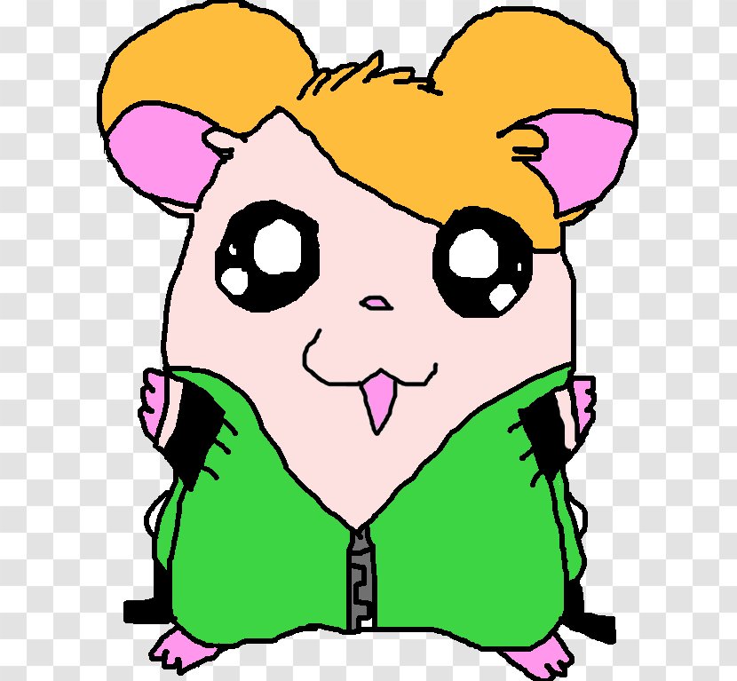 Line Art Drawing Clip - Video Game - Hamtaro Transparent PNG