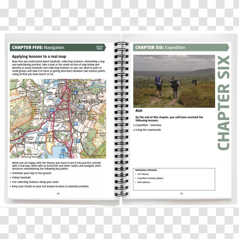 Army Cadet Force United States Basic Training Military - Manual - Handbook Map Transparent PNG